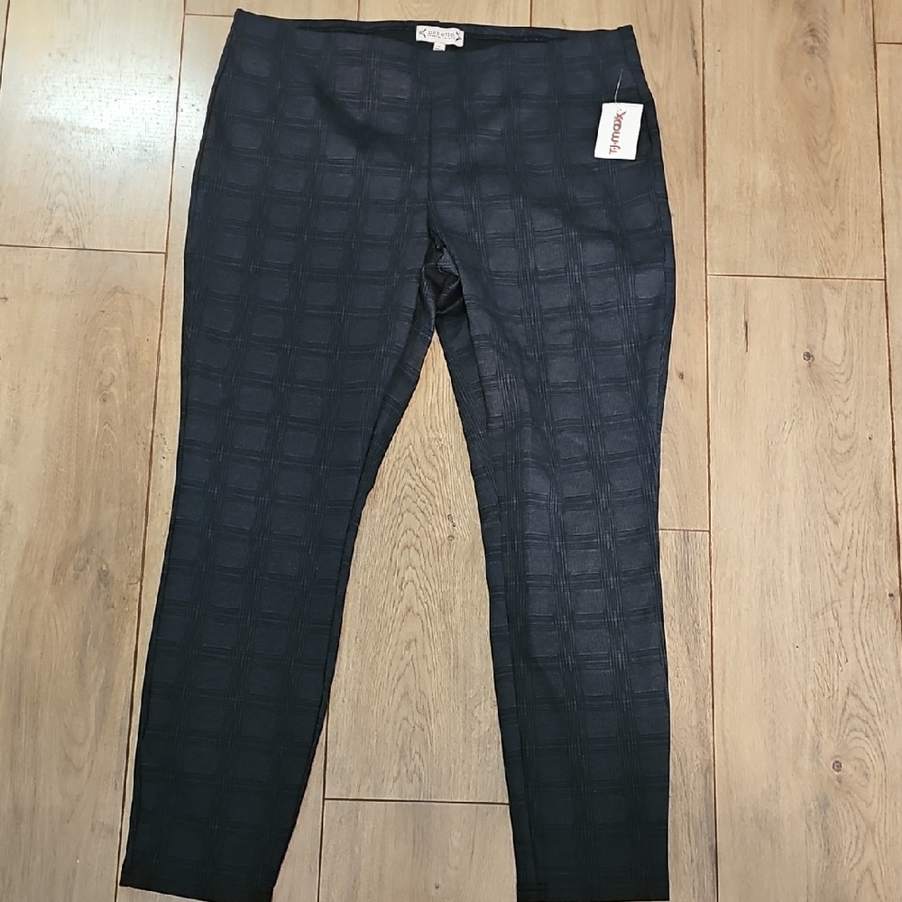 Nanette Lepore Charcoal Patterned Trousers